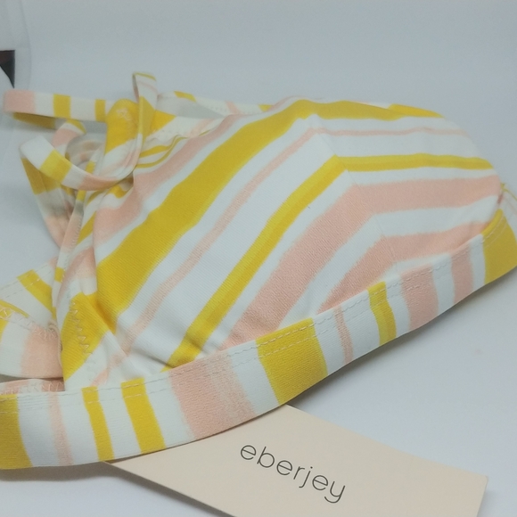 Eberjey Taylor Bikini Top in Painted Stripe - Picture 5 of 5